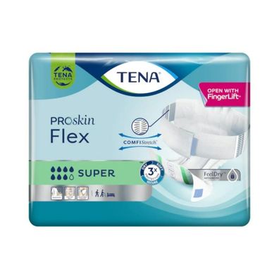 TENA Flex Super Inkontinenzvorlage mit Hüftbund Gr. M | Packung (30 Stück) (Gr. M)