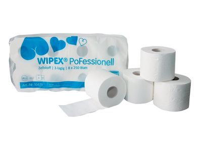 Nordvlies Toilettenpapier "WIPEX PoFessionell", 3-lagig, 100