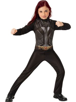 Rubies 702133 - Black Widow Kinder Kostüm, Größe S - L, 3 - 10 Jahre, Natasha