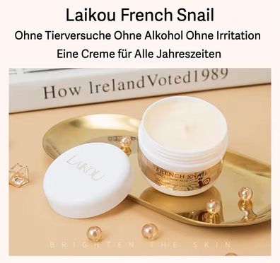 Schneckenschleim Creme Lifting Anti Aging French Snail Hyaluronic Acid Laikou 50g