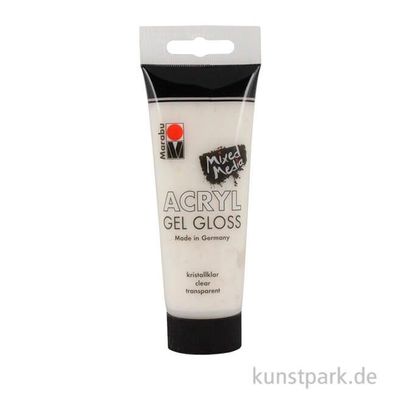 Marabu Acryl Gel Gloss 100 ml kristallklar 120350101