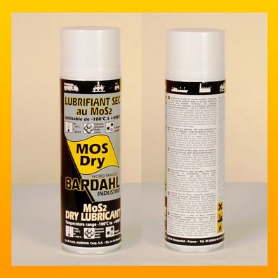Bardahl MoS Dry - Trockenschmierstoff mit MoS2 - 400 ml Spray