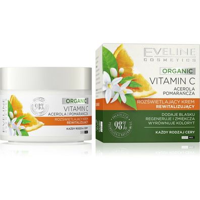Eveline Organic Vitamin C Brightening Day & Night Cream 50ml