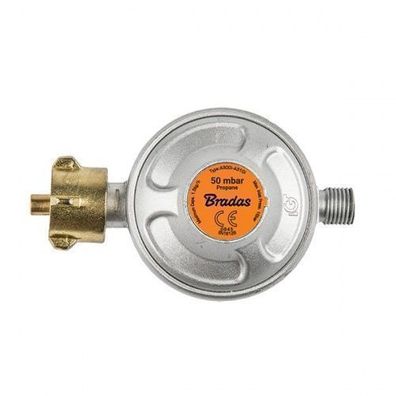 Gasregler Gasdruckregler Druckminderer Propan Butan 50mbar 1,5kg/ h Bradas 5213