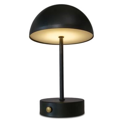 LED Tisch Leuchte schwarz 26x14 cm - Deko Touch Lampe warm weiß dimmbar Batterie