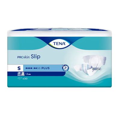 TENA Slip Plus Inkontinenzvorlage mit Hüftbund Gr. S | Packung (30 Stück) (Gr. S)