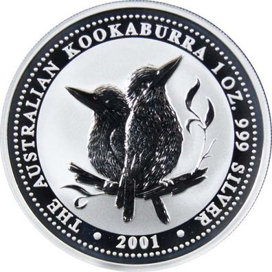 Australien Kookaburra - 2001 1 Oz Silber*