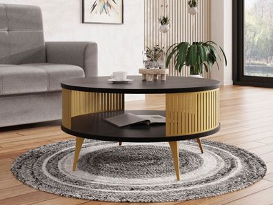Couchtisch Roenni Gold Sofatisch Modern Design Kaffeetisch Wohnzimmer Stilvoll