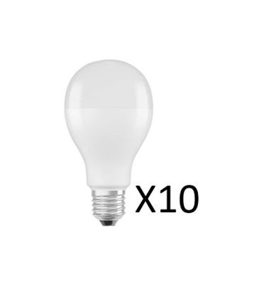 10 Stück Osram LED Classic A 19W(150W) 827 2452lm Matt E27