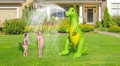 HC Garten & Freizeit Kinder Wassersprinkler Dinosaurier grün 198x140x235 cm