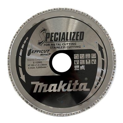 Makita Sägeblatt 185x1,4x30mm 60Z Efficut Metall Akku Handkreissäge E-12865