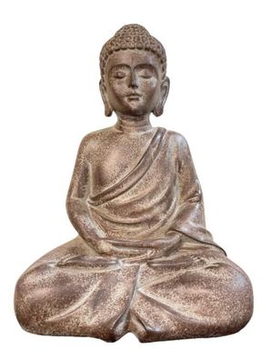 Buddha Figur sitzend, Indoor und Outdoor, 27cm hoch 1 St