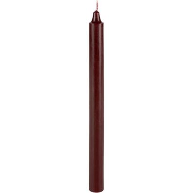 Lambert Kerze rund durchgefärbt dunkelrot, H 25 cm, D 2,1 cm 39528