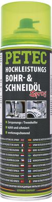 BOHR- & Schneidoel, 500ML Spray Hochleistungs Gewindeschneidöl PETEC 73050