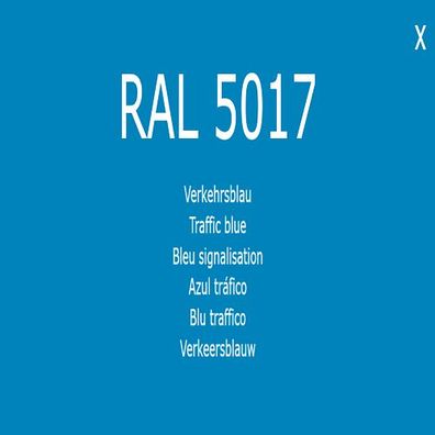 1K Lack Farbton RAL 5017 Verkehrsblau Farbe Lack