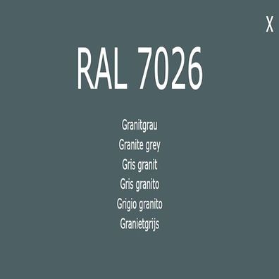 1K Lack Farbton RAL 7026 Granitgrau Farbe Lack