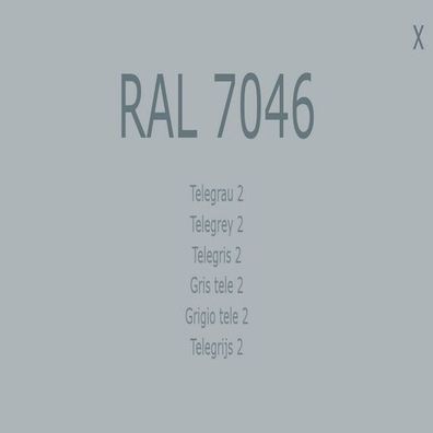 1K Lack Farbton RAL 7046 Telegrau 2 Farbe Lack