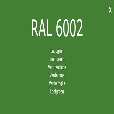 1K Lack Farbton RAL 6002 Laubgrün Farbe Lack