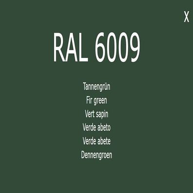 1K Lack Farbton RAL 6009 Tannengrün Farbe Lack