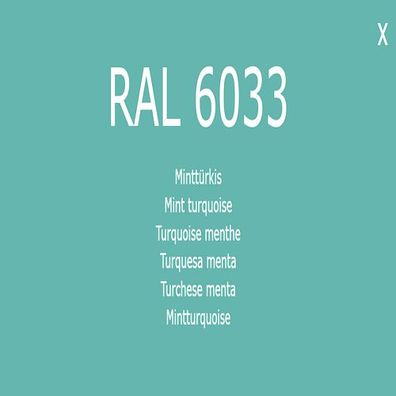 1K Lack Farbton RAL 6033 Minttürkis Farbe Lack
