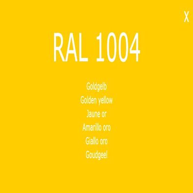 1K Lack Farbton RAL 1004 Goldgelb Farbe Lack