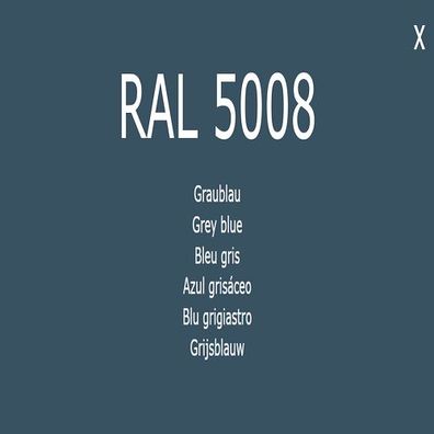 1K Lack Farbton RAL 5008 Graublau Farbe Lack