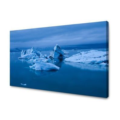 CANVAS Leinwandbilder Bilder XXL Wandbilder Kunstdruck Gletscherberg in Island