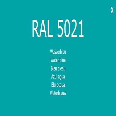 1K Lack Farbton RAL 5021 Wasserblau Farbe Lack