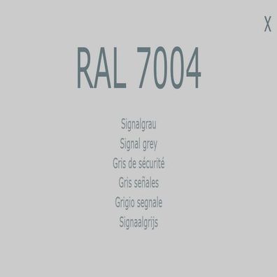 1K Lack Farbton RAL 7004 Signalgrau Farbe Lack