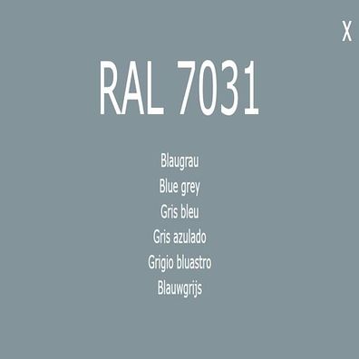 1K Lack Farbton RAL 7031 Blaugrau Farbe Lack
