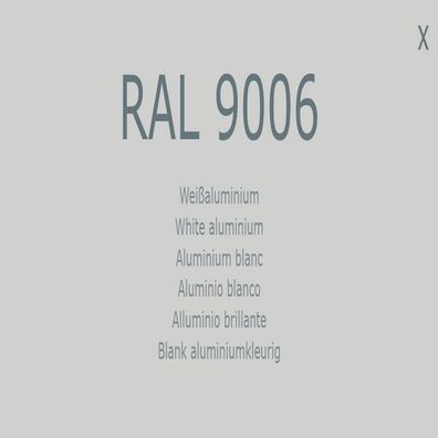 1K Lack Farbton RAL 9006 Weißaluminium Farbe Lack