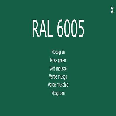 1K Lack Farbton RAL 6005-Moosgrün Farbe Lack