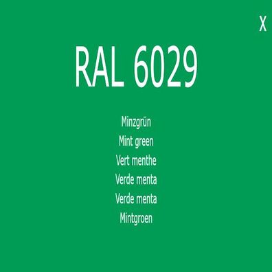 1K Lack Farbton RAL 6029 Minzgrün Farbe Lack
