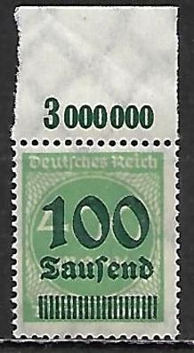 Deutsches Reich postfrisch Michel-Nummer 290 Oberrand