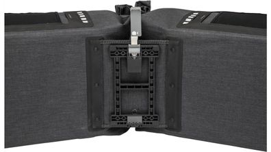 NEW LOOXS Doppeltasche "Varo Double Pann grey, mit vormontiertem MIK Adapter