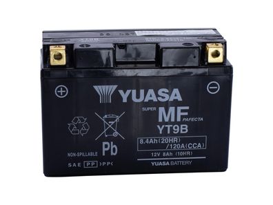 Batterie "YT9B-BS" ETN: 509 902 008 Yuasa, MTF, wartungsfrei, versiegelt