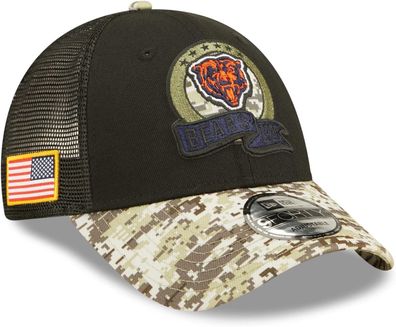 NFL Basecap Chicago Bears Cap 9Forty Salute to Service 2022 Kappe 196501259938