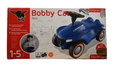 BIG-Bobby-Car-Neo Blau - Rutschfahrzeug für drinnen und draußen, Kinderfahrzeug