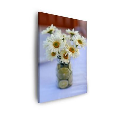 CANVAS Leinwandbilder Bilder Botanic Daisy Bouquet Größe: 30x40 cm bis 80x120 cm