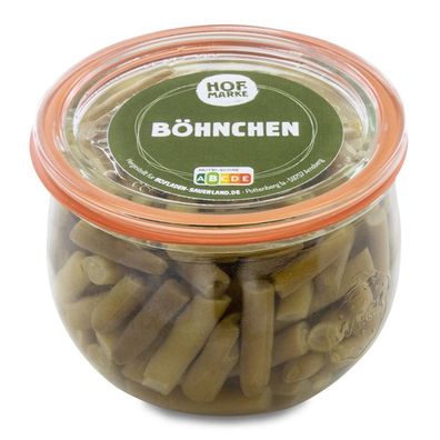 Böhnchen eingelegt