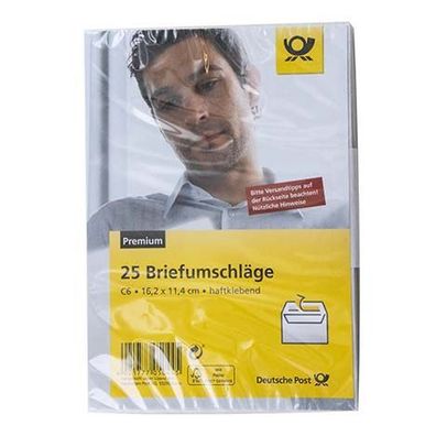 Umschlag C6, ohne Fenster, 25er-Set