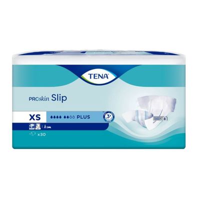 TENA Slip Plus Inkontinenzvorlage mit Hüftbund Gr. XS | Packung (30 Stück) (Gr. XS)