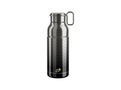 ELITE Trinkflasche "Mia Inox" SB-verpack schwarz / silber, Tour de France Design