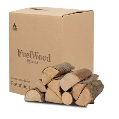 Ofengetrocknetes Roteiche Brennholz 25 Liter, 25cm, Holzfeuchte unter 18%