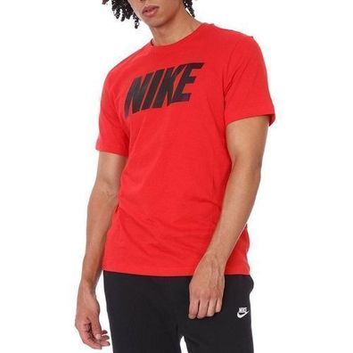 Nike Herren T-shirt rot Nsw Tee Icon Block DC5092-657