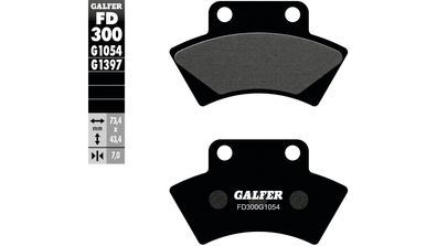 GALFER Bremsbelag "FD300" Satz G1054, Organisch Standard