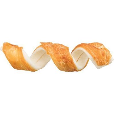 25 x Denta Fun Trixie Chicken Chewing Curl, lose je Stück 15 cm, 35 g