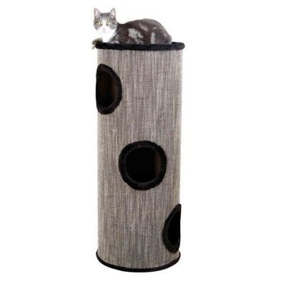 Trixie Cat Tower Katze Kratzbaum Amado 100 cm, schwarz-meliert/ schwarz