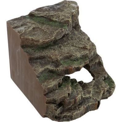 Trixie Eck-Fels Reptilien Aquarium mit Höhle und Plattform 19 × 16 × 18 cm