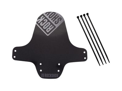 Rockshox Steckradschutz "Fender" Kunstst schwarz / silber, weiß verlaufend